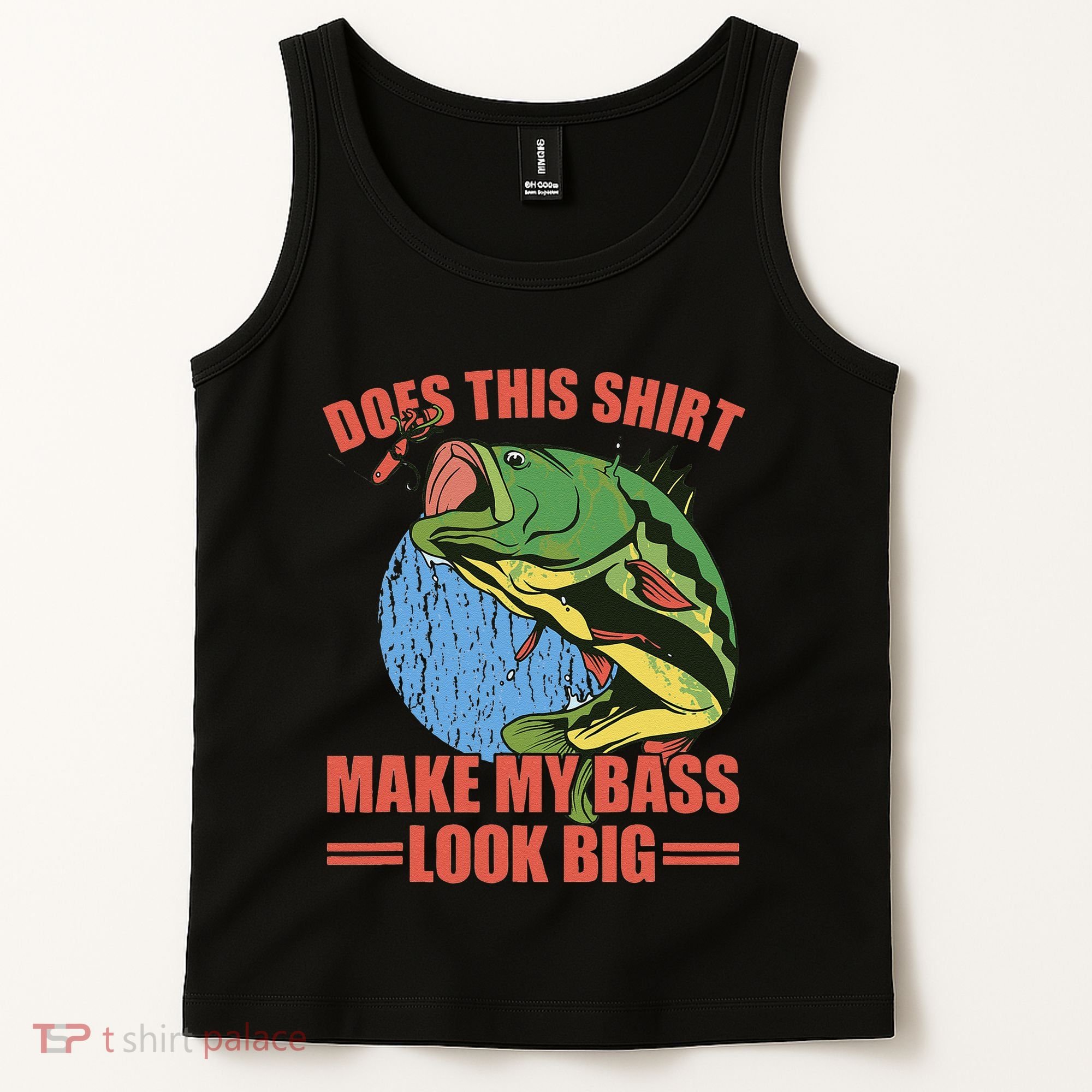 Does This Make My Bass Look Big Funny Fishing Tank Top