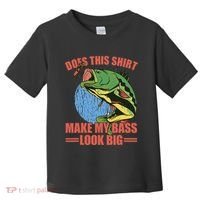 Does This Make My Bass Look Big Funny Fishing Toddler T-Shirt thumb 0