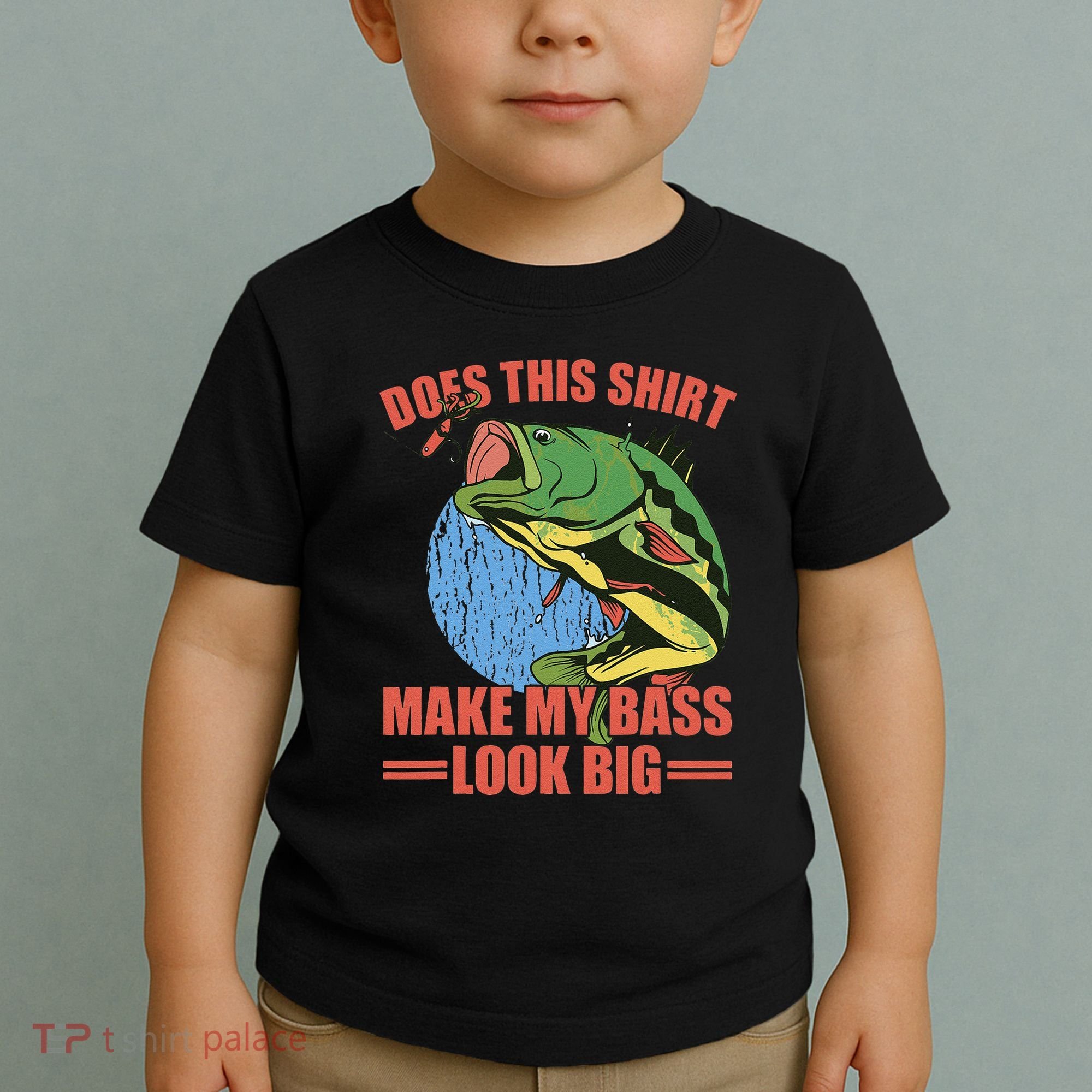 Does This Make My Bass Look Big Funny Fishing Toddler T-Shirt