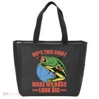 Does This Make My Bass Look Big Funny Fishing Tote Bag thumb 0