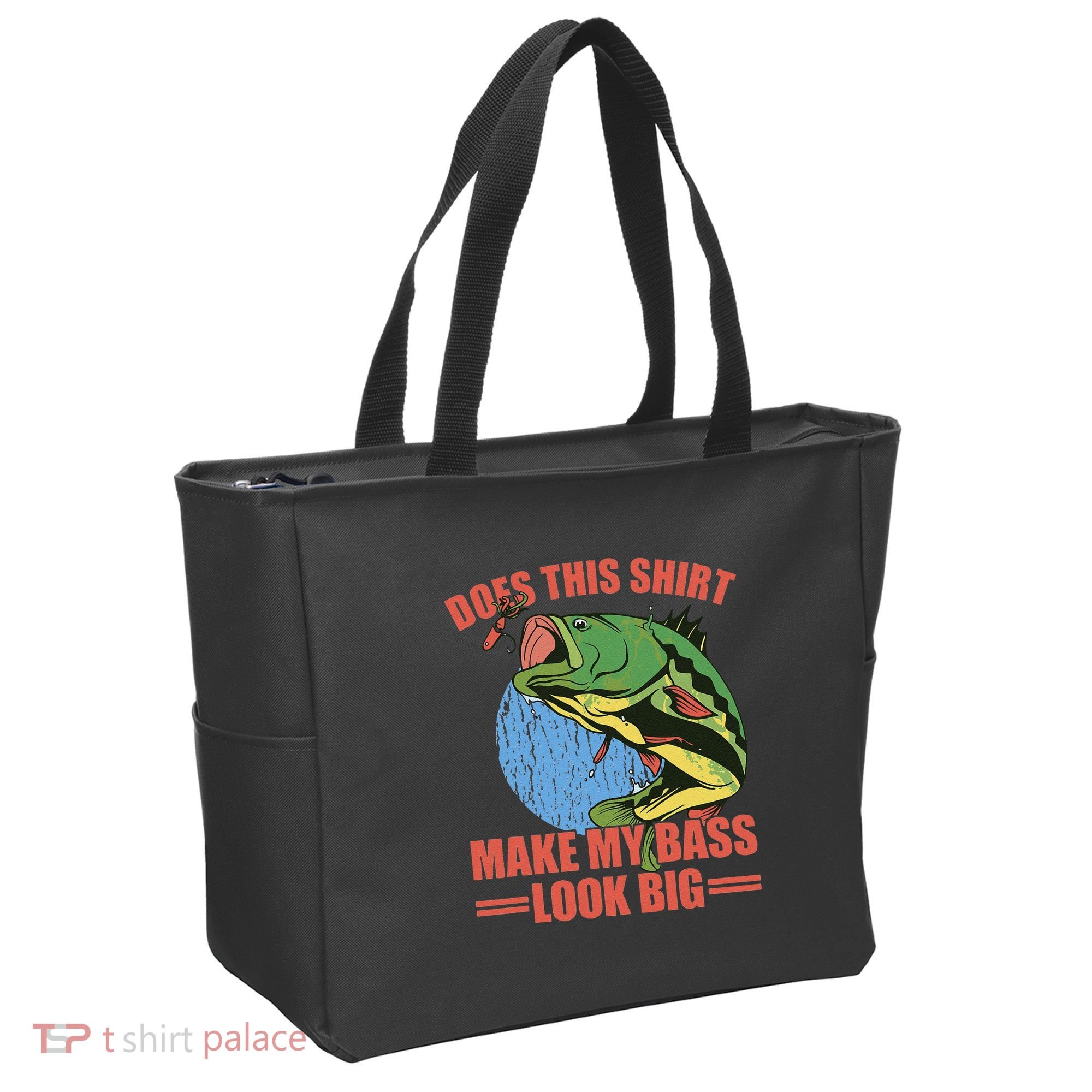 Does This Make My Bass Look Big Funny Fishing Tote Bag
