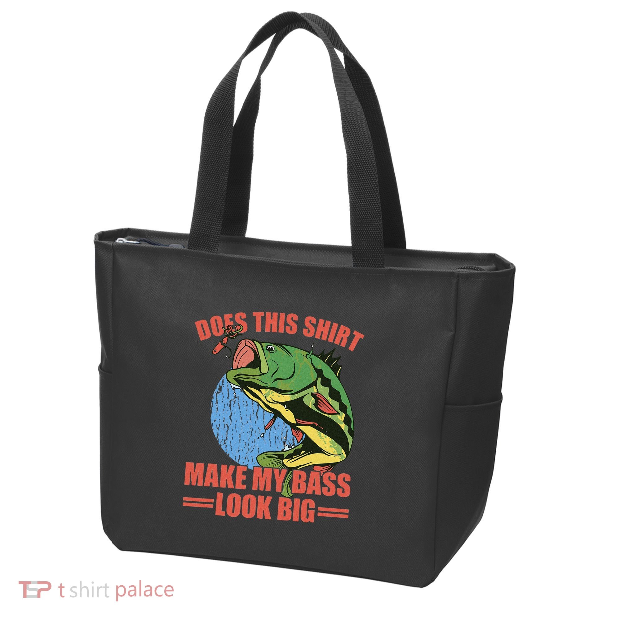 Does This Make My Bass Look Big Funny Fishing Tote Bag