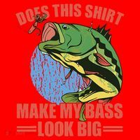 Does This Make My Bass Look Big Funny Fishing Santa Hat thumb 1