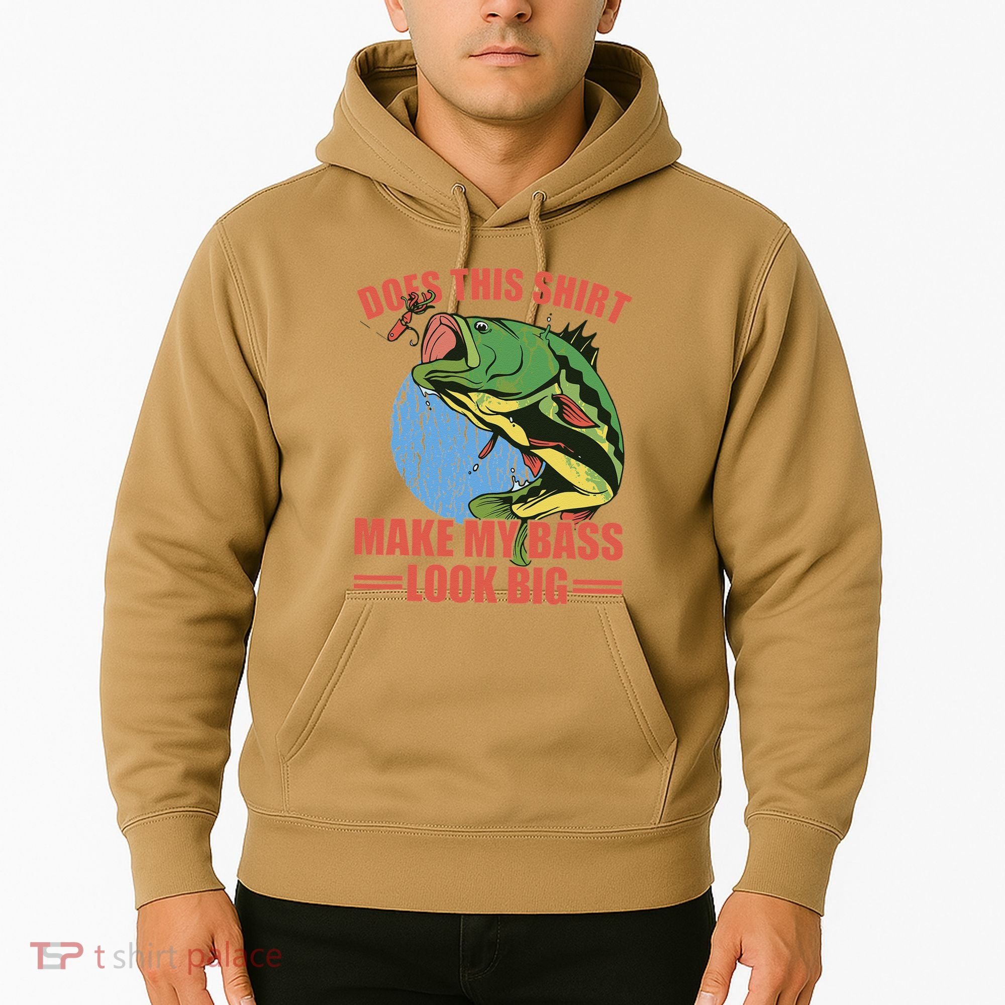 Does This Make My Bass Look Big Funny Fishing Hoodie