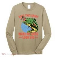 Does This Make My Bass Look Big Funny Fishing Long Sleeve Shirt thumb 0
