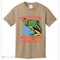 Does This Make My Bass Look Big Funny Fishing Kids T-Shirt thumb 0