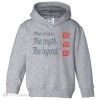 Dad The Myth Legend Dad Father Gift Toddler Hoodie thumb 0