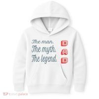 Dad The Myth Legend Dad Father Gift Kids Hoodie thumb 0