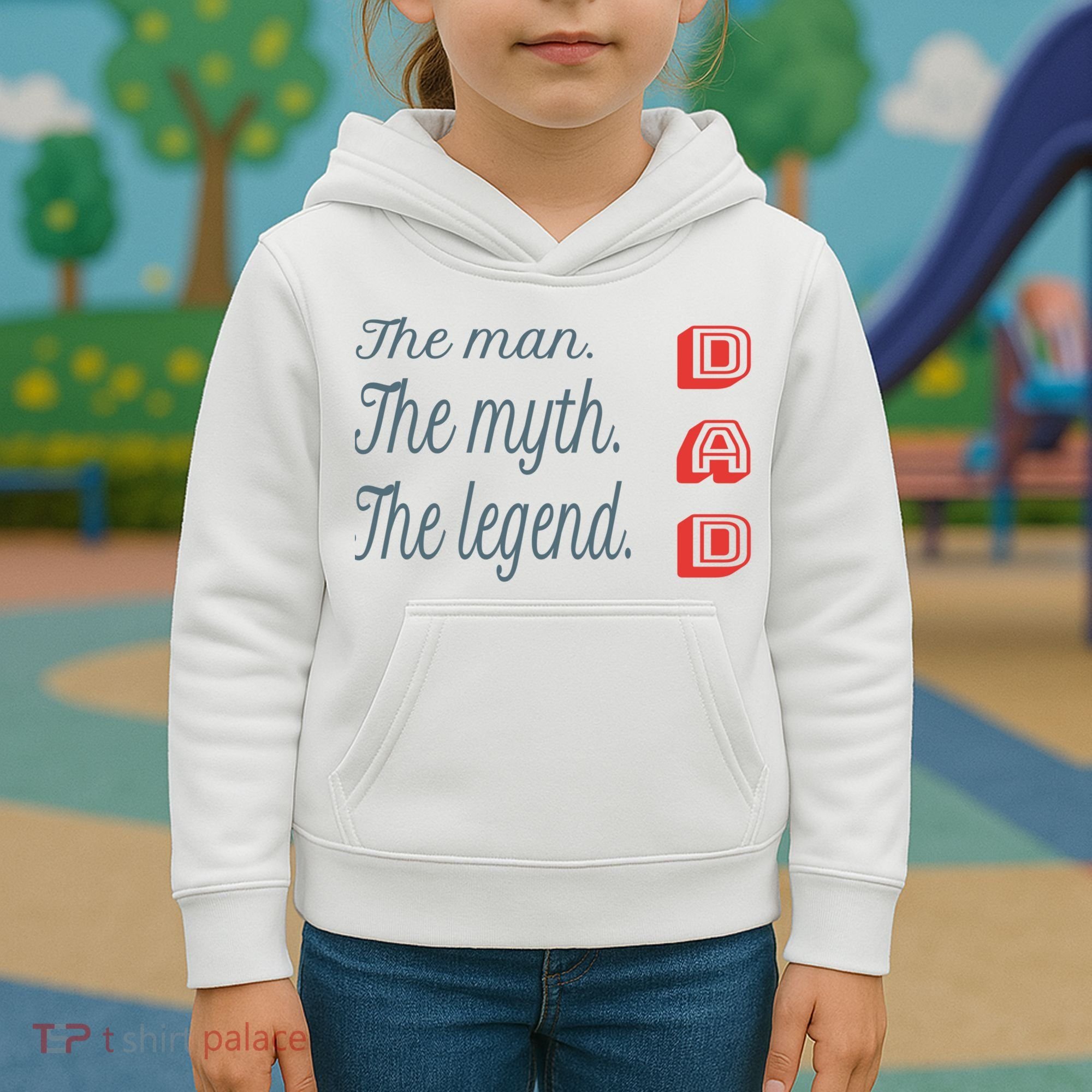 Dad The Myth Legend Dad Father Gift Kids Hoodie