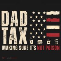 Dad Tax Making Sure ItS Not Poison Usa Flag Visor thumb 3