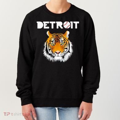Distressed Tiger Mascot Cool Detroit Tiger Design Women's Sweatshirt