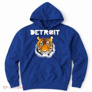 Distressed Tiger Mascot Cool Detroit Tiger Design Hoodie