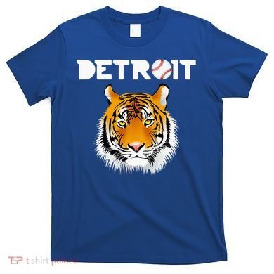 Distressed Tiger Mascot Cool Detroit Tiger Design T-Shirt