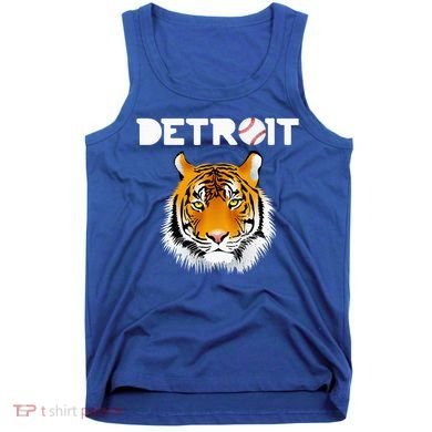 Distressed Tiger Mascot Cool Detroit Tiger Design Tank Top