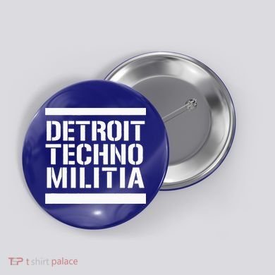 Detroit Techno Militia Button