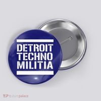 Detroit Techno Militia Button thumb 0