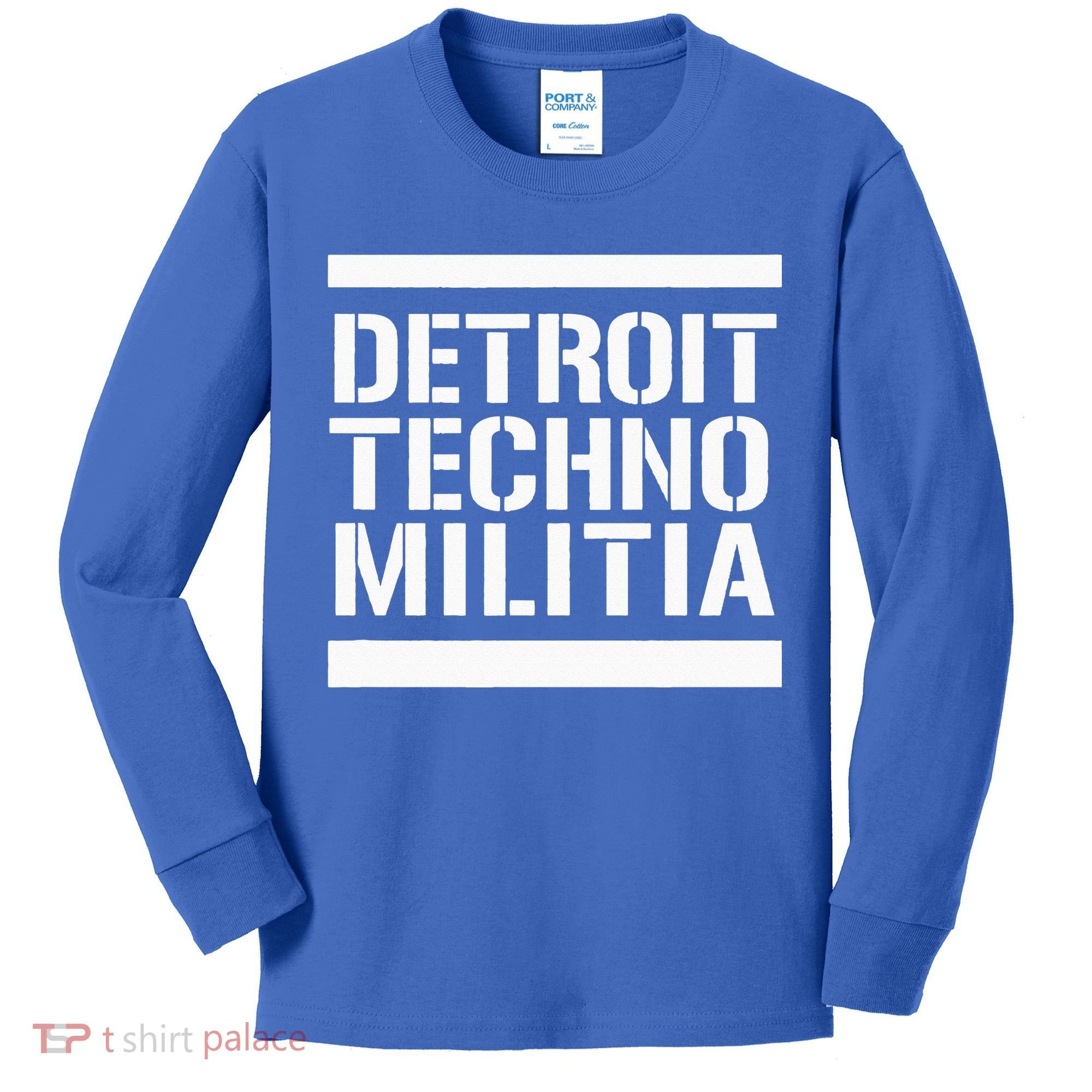Detroit Techno Militia Kids Long Sleeve Shirt