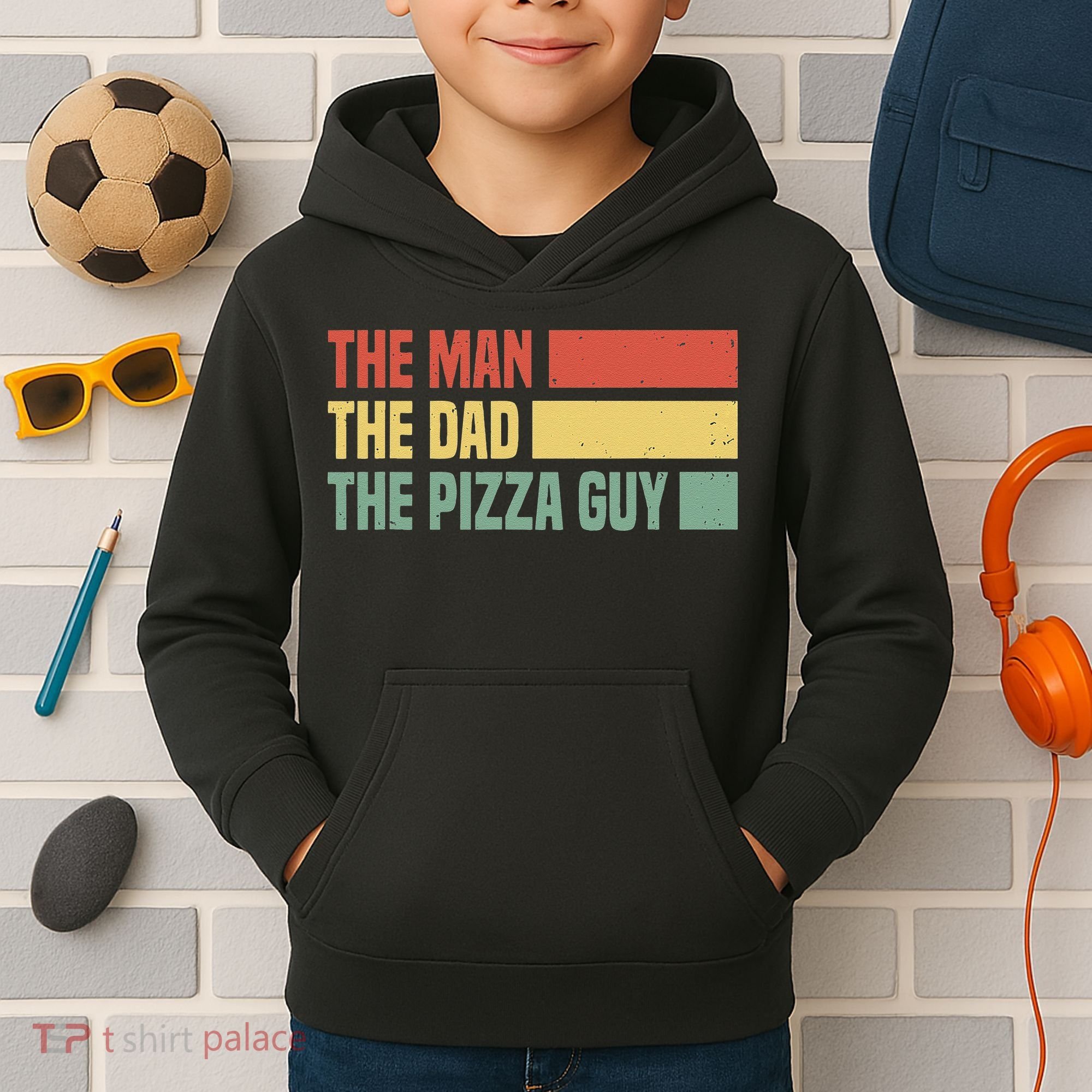 Daddy The Man The Myth The Pizza Guy Pizza lovers Kids Hoodie