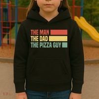 Daddy The Man The Myth The Pizza Guy Pizza lovers Kids Hoodie thumb 3