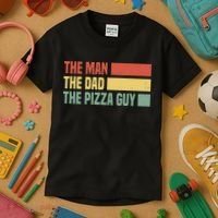 Daddy The Man The Myth The Pizza Guy Pizza lovers Kids T-Shirt thumb 3
