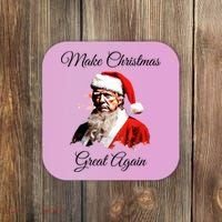 Donald Trump Make Christmas Great Again Christmas | Festive Holiday Coaster thumb 0