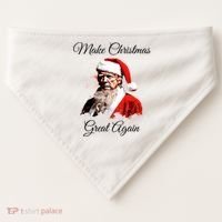 Donald Trump Make Christmas Great Again Christmas | Festive Holiday USA-Made Doggie Bandana thumb 0