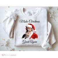 Donald Trump Make Christmas Great Again Christmas | Festive Holiday Sweatshirt thumb 2