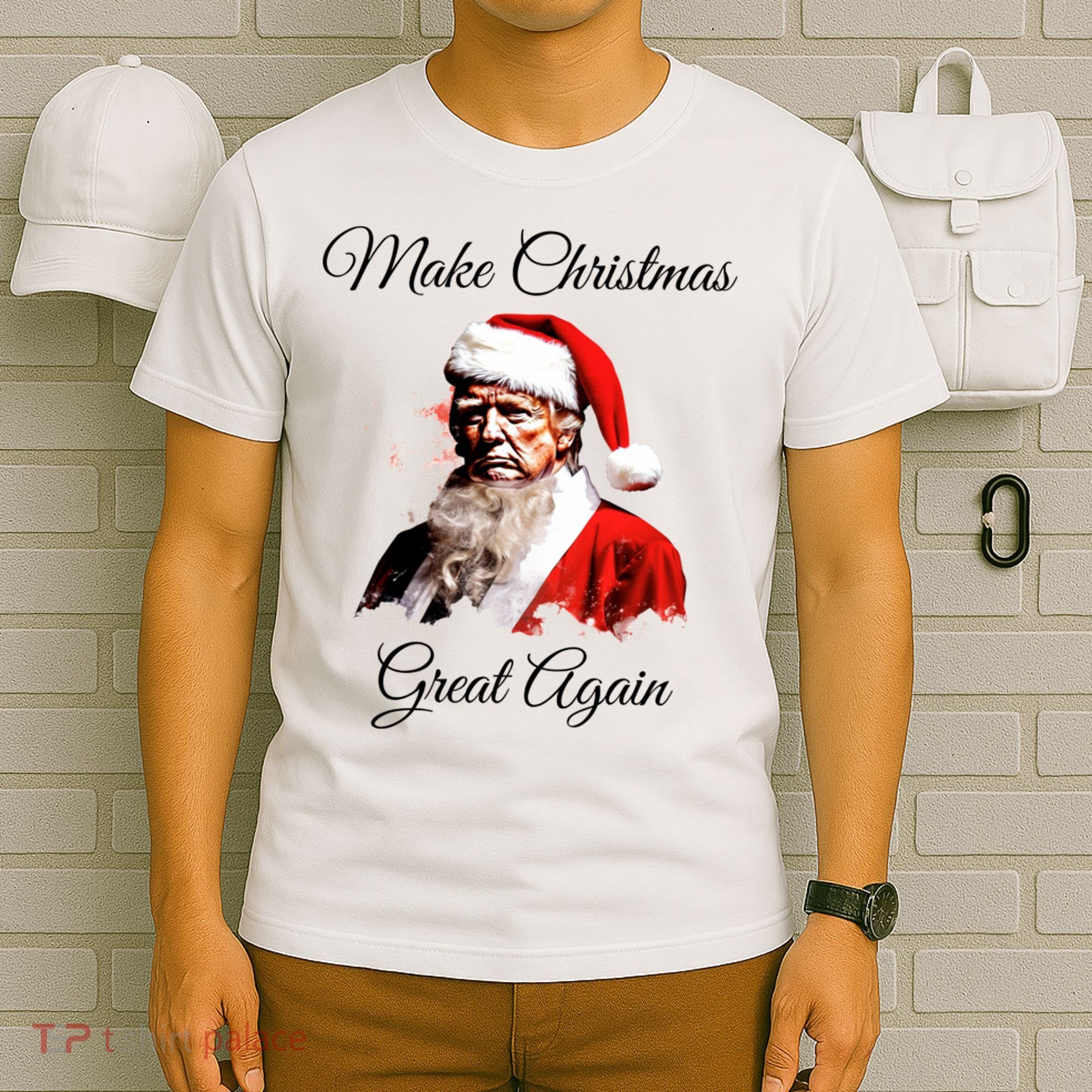 Donald Trump Make Christmas Great Again Christmas | Festive Holiday T-Shirt
