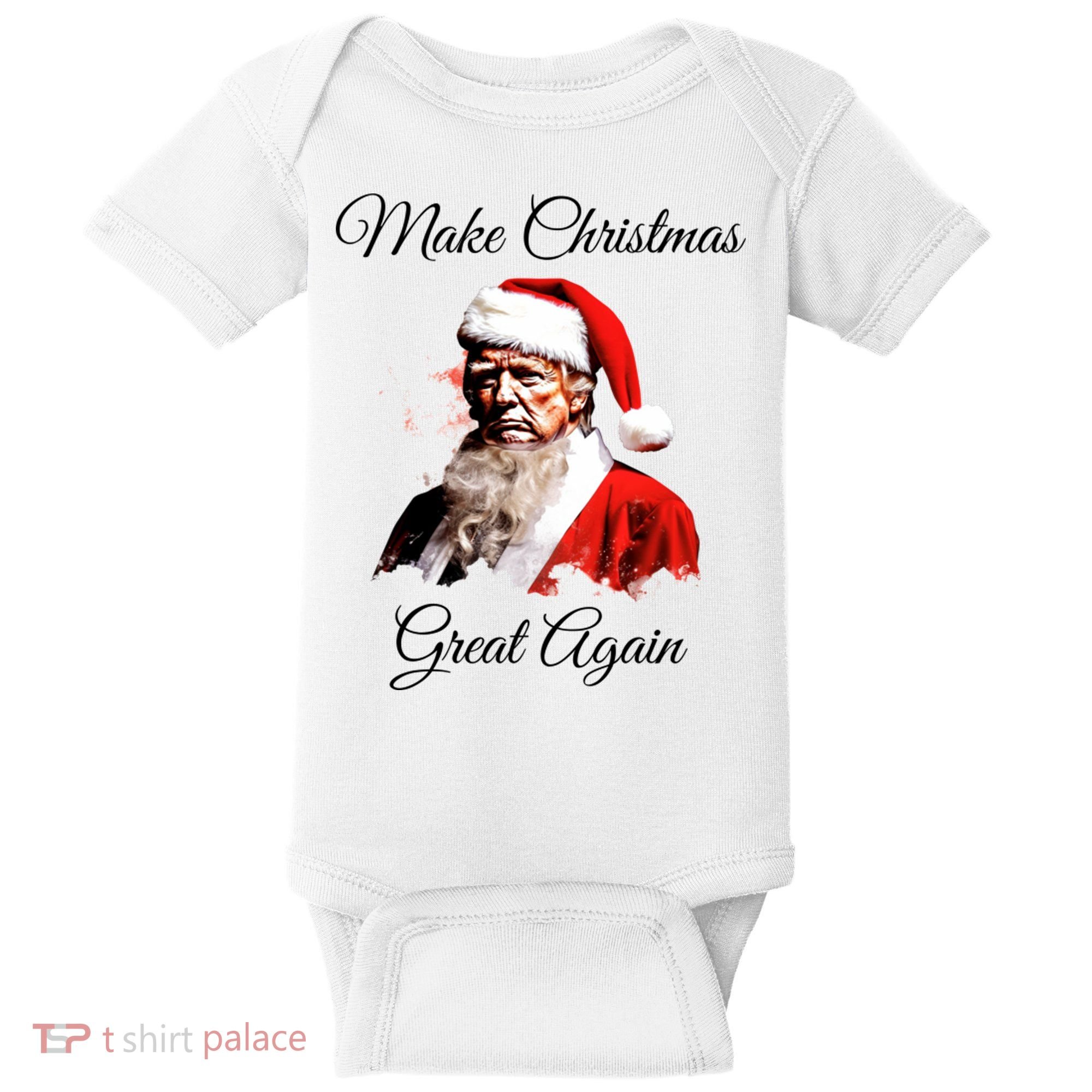 Donald Trump Make Christmas Great Again Christmas | Festive Holiday Baby Bodysuit