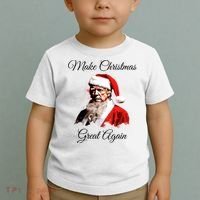 Donald Trump Make Christmas Great Again Christmas | Festive Holiday Toddler T-Shirt thumb 2
