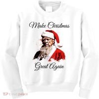 Donald Trump Make Christmas Great Again Christmas | Festive Holiday Kids Sweatshirt thumb 0