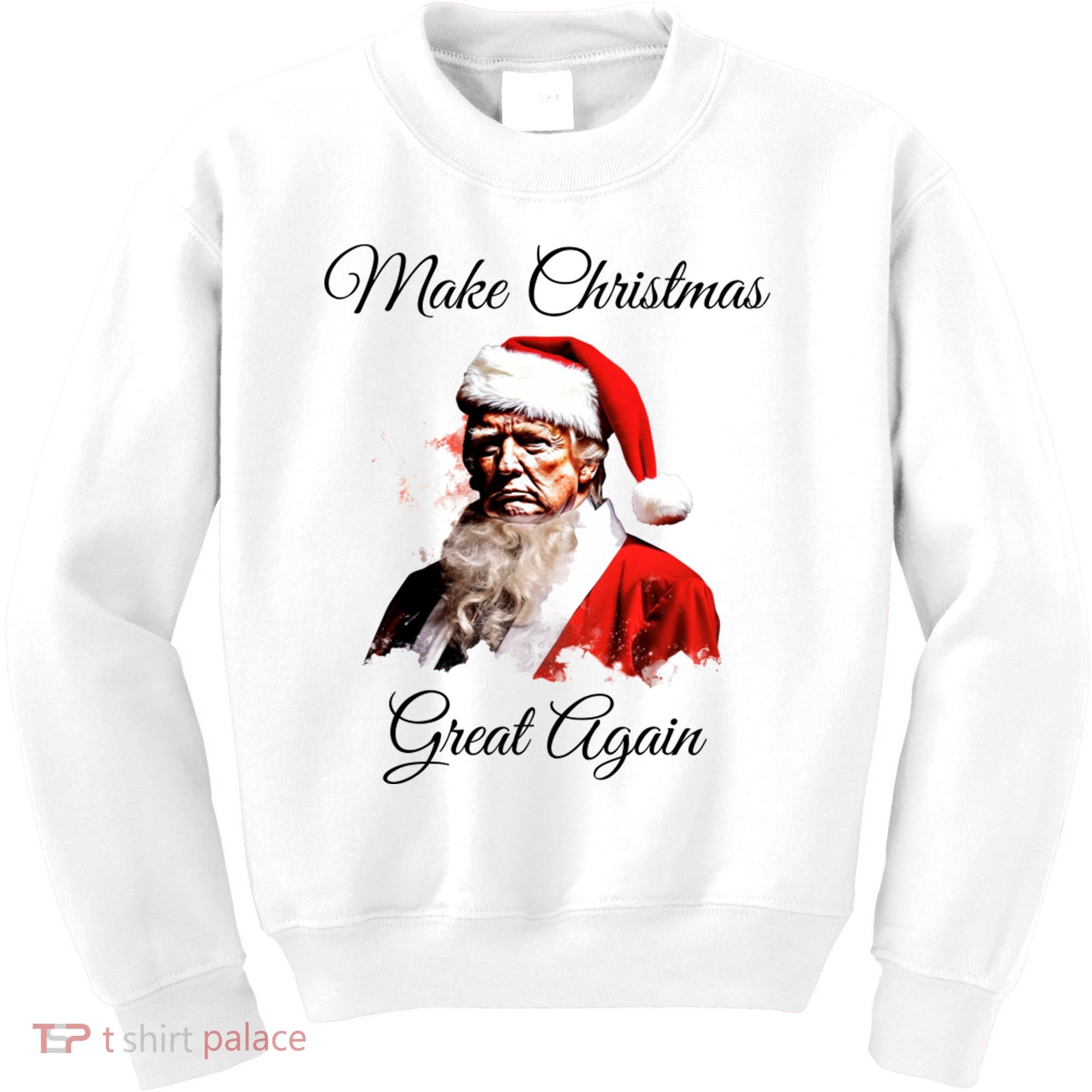 Donald Trump Make Christmas Great Again Christmas | Festive Holiday Kids Sweatshirt