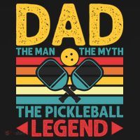 Dad The Man The Myth The Pickleball Legend Backpack thumb 2