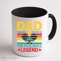 Dad The Man The Myth The Pickleball Legend Coffee Mug thumb 1