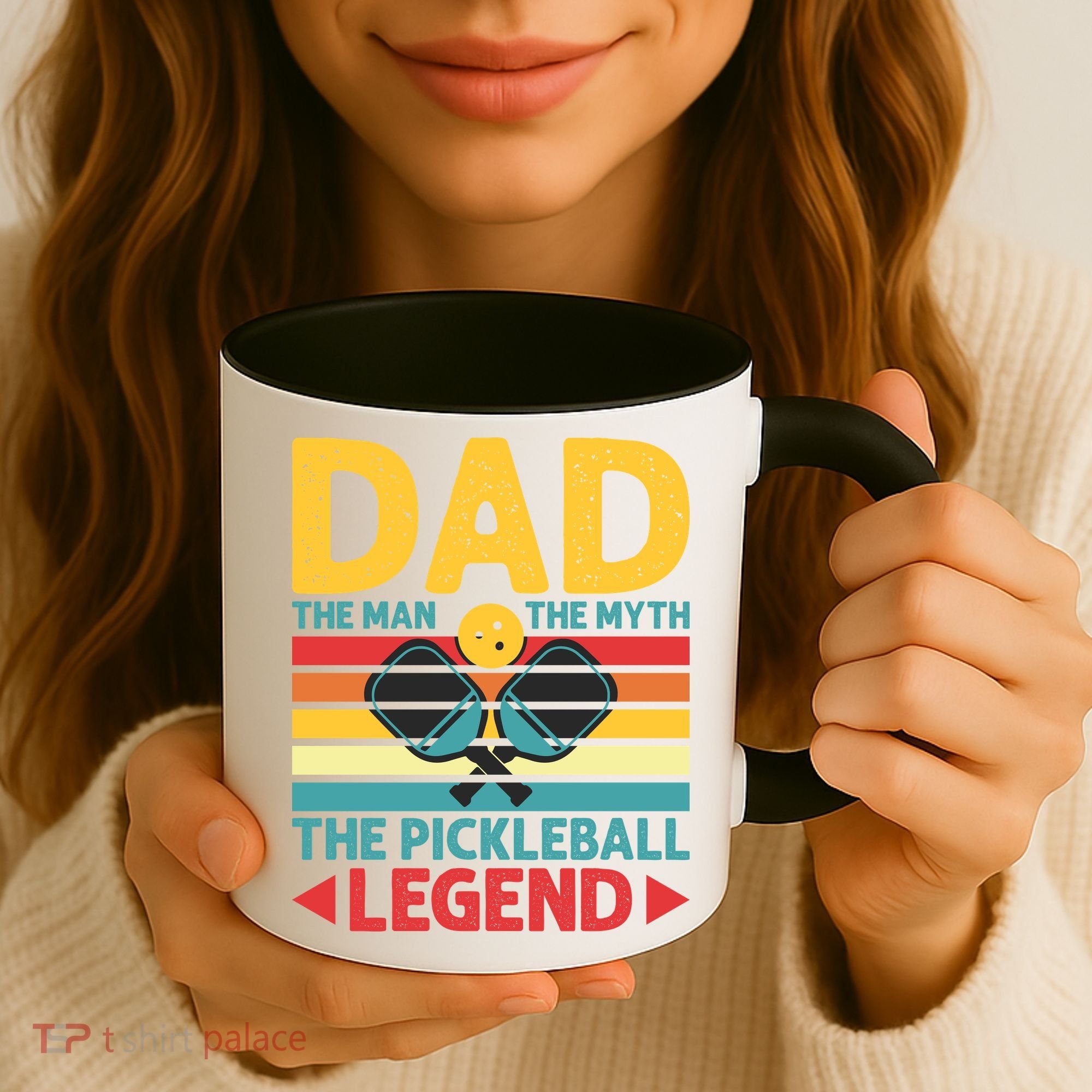 Dad The Man The Myth The Pickleball Legend Coffee Mug