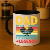 Dad The Man The Myth The Pickleball Legend Coffee Mug thumb 4