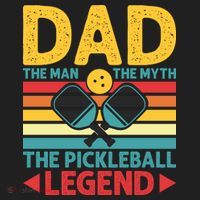 Dad The Man The Myth The Pickleball Legend Tumbler thumb 3