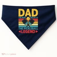 Dad The Man The Myth The Pickleball Legend USA-Made Doggie Bandana thumb 0