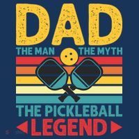 Dad The Man The Myth The Pickleball Legend Sweatshirt thumb 3