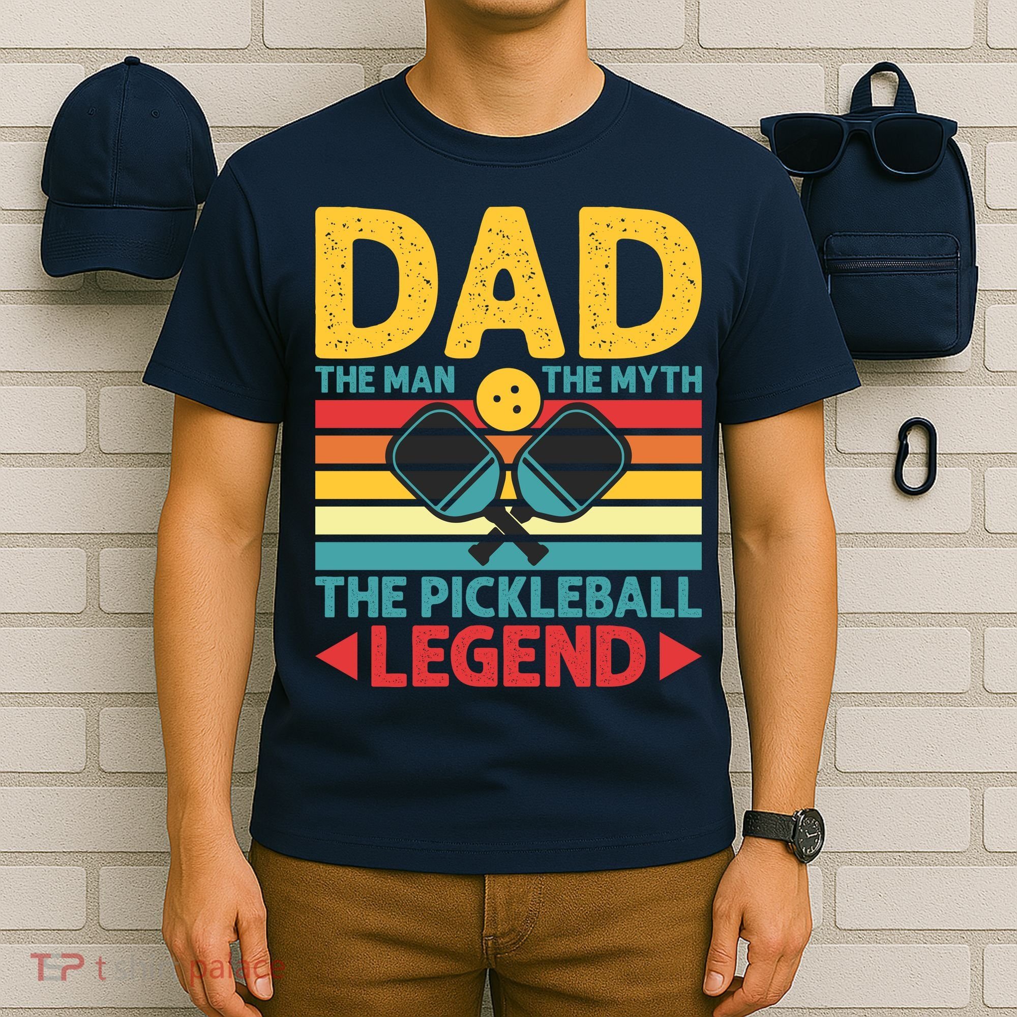 Dad The Man The Myth The Pickleball Legend T-Shirt