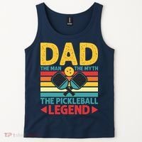 Dad The Man The Myth The Pickleball Legend Tank Top thumb 2