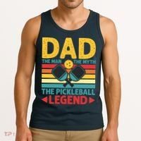 Dad The Man The Myth The Pickleball Legend Tank Top thumb 3