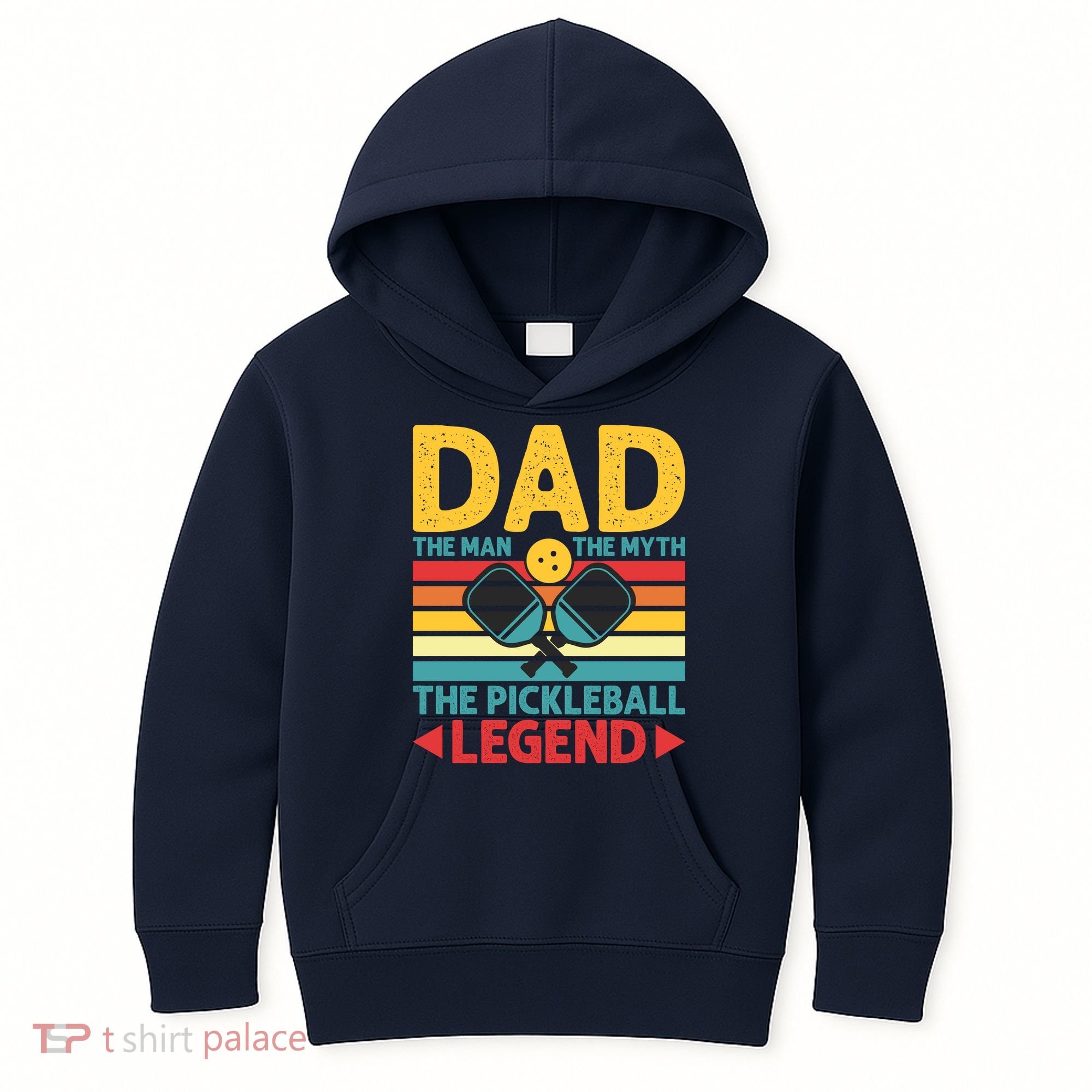 Dad The Man The Myth The Pickleball Legend Kids Hoodie