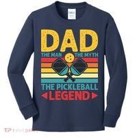 Dad The Man The Myth The Pickleball Legend Kids Long Sleeve Shirt thumb 0