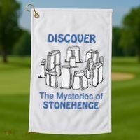 Discover The Mysteries Of Stonehenge Golf Towel thumb 1