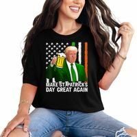 Donald Trump Make St Patricks Day Great Again Comfort Colors T-Shirt thumb 0