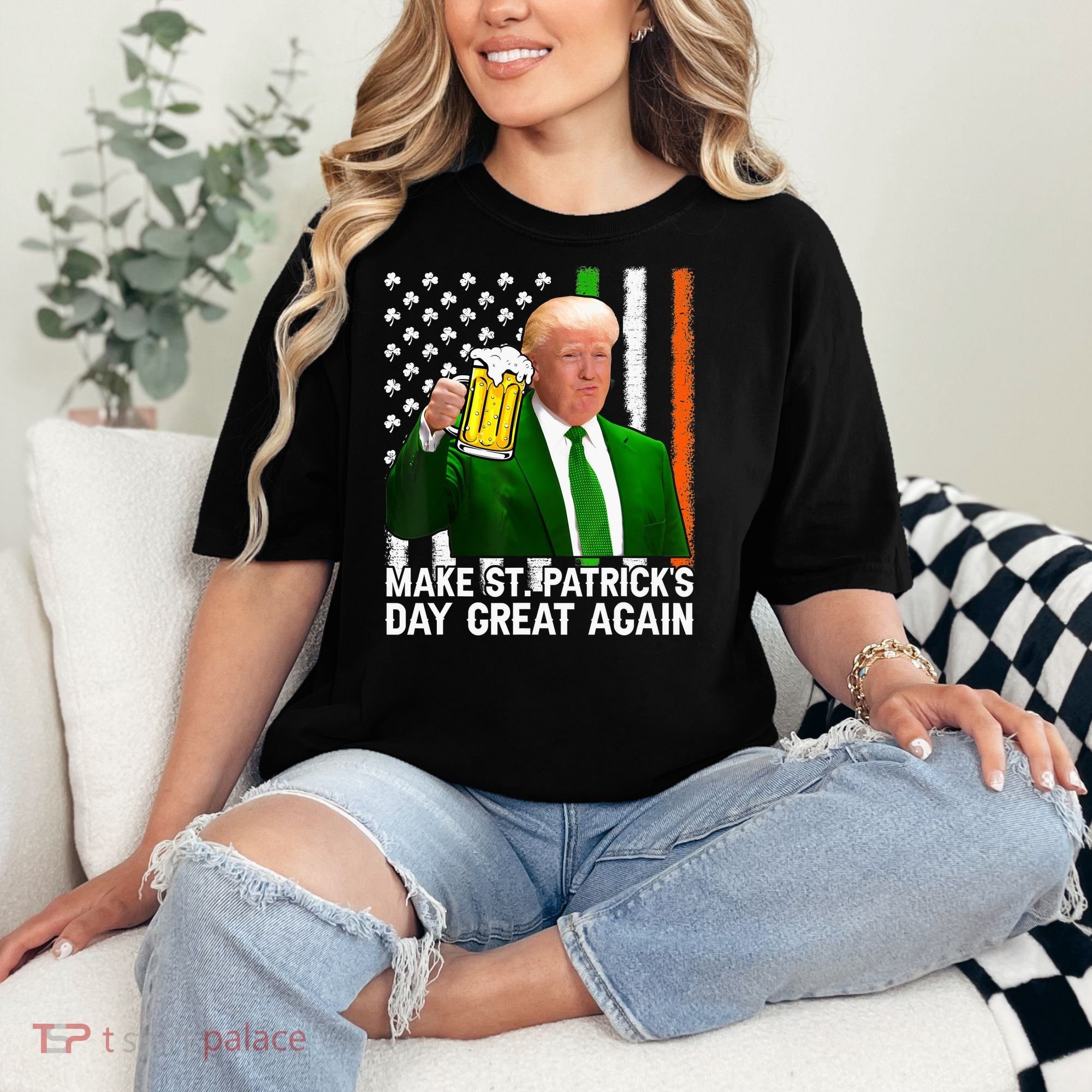 Donald Trump Make St Patricks Day Great Again Comfort Colors T-Shirt