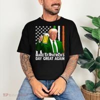 Donald Trump Make St Patricks Day Great Again Comfort Colors T-Shirt thumb 3