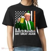 Donald Trump Make St Patricks Day Great Again Comfort Colors Boxy T-Shirt thumb 0