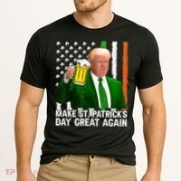 Donald Trump Make St Patricks Day Great Again Cooling Performance Crew T-Shirt thumb 2